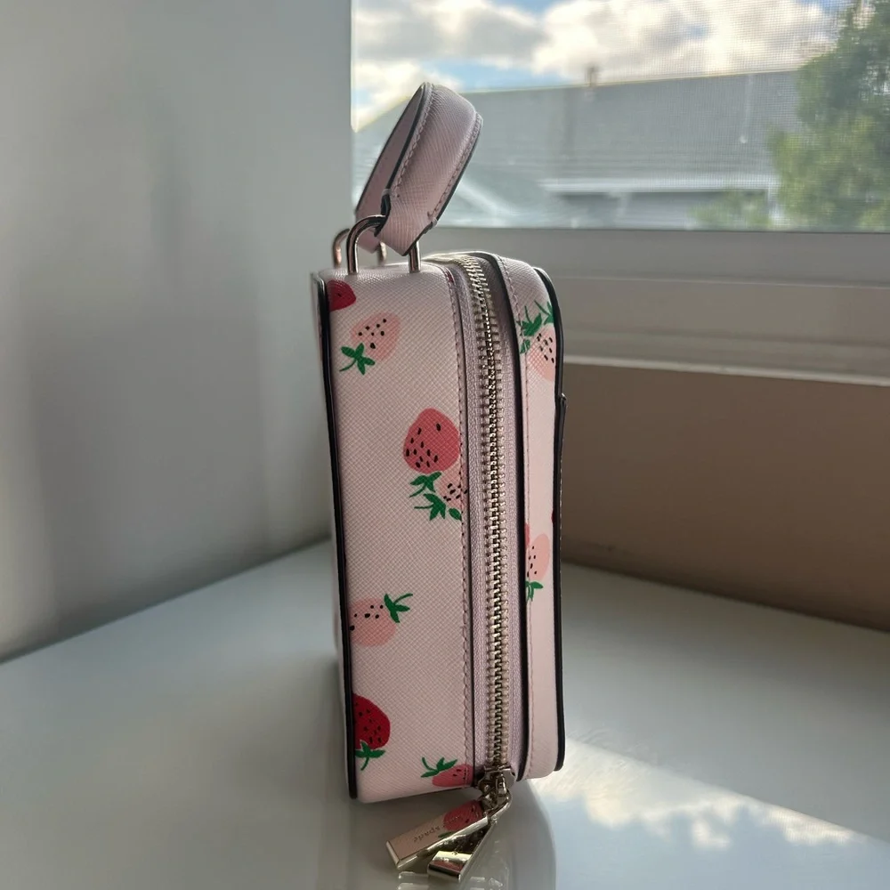 Kate Spade Strawberry Pink Small Crossbody - Picture 4 of 15